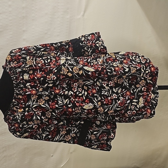 Faded Glory floral peasant boho top with bell sleeves size large - Picture 3 of 14